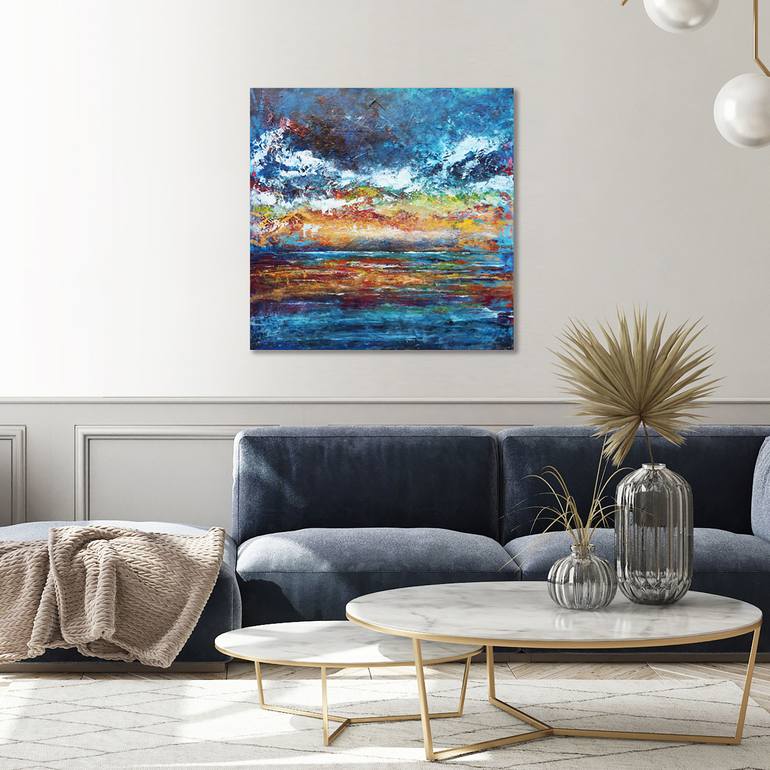 Blue Swell Painting by Andy Watt | Saatchi Art