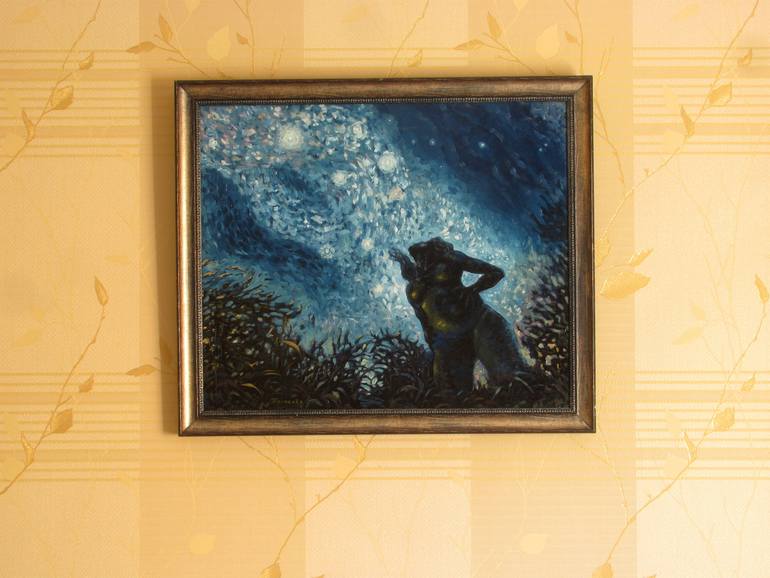 Original Conceptual Nude Painting by Alexandr Zhuravliov