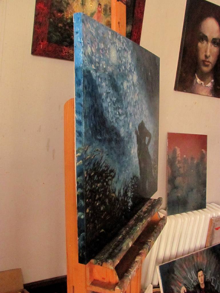 Original Conceptual Nude Painting by Alexandr Zhuravliov