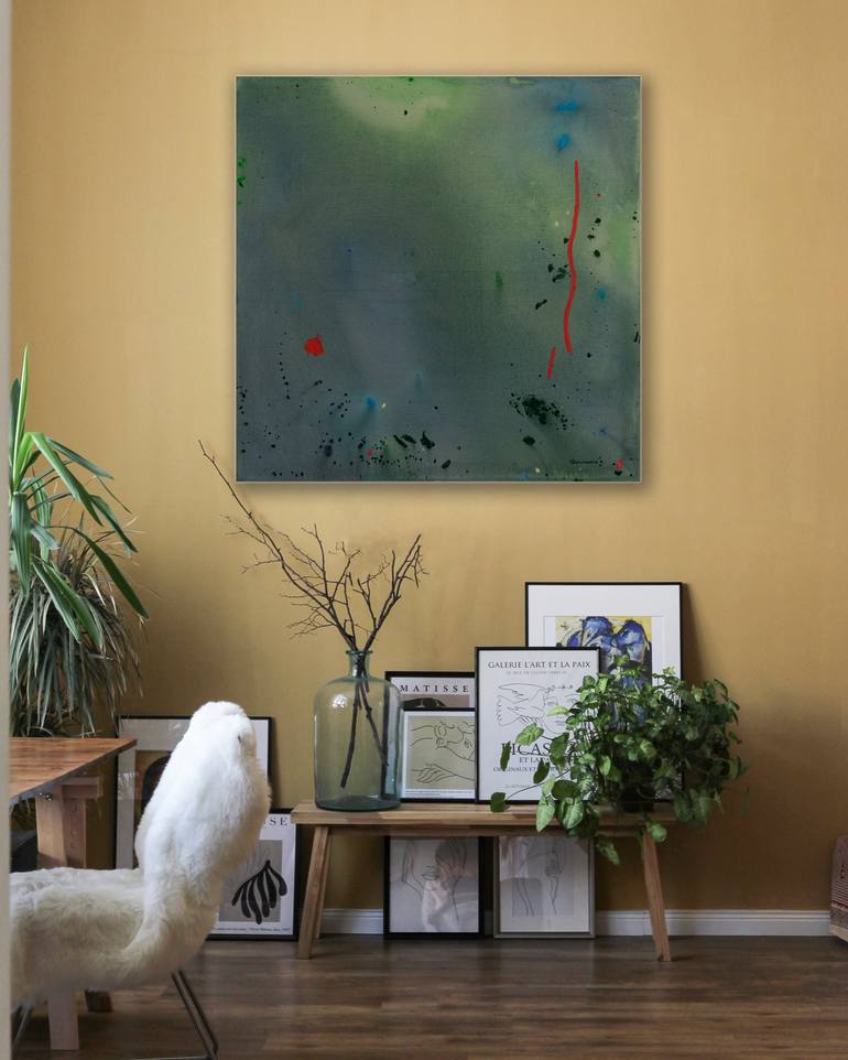 Original Abstract Expressionism Abstract Painting by Cristina Golovatic