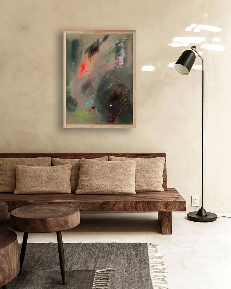 Original Abstract Expressionism Abstract Painting by Cristina Golovatic