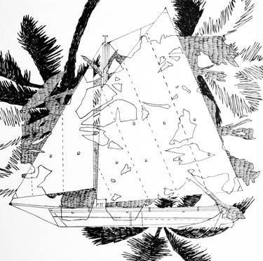 Original Conceptual Boat Drawing by Cody Berringer