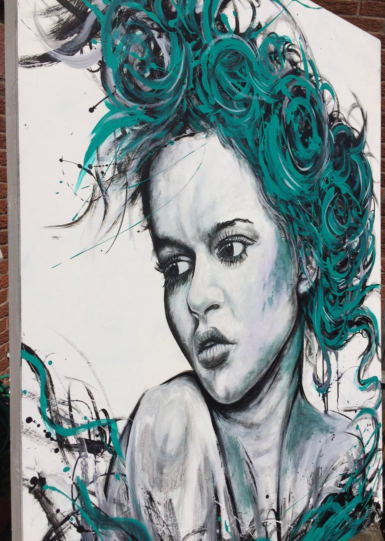 Original Figurative Graffiti Painting by Robert Carlton