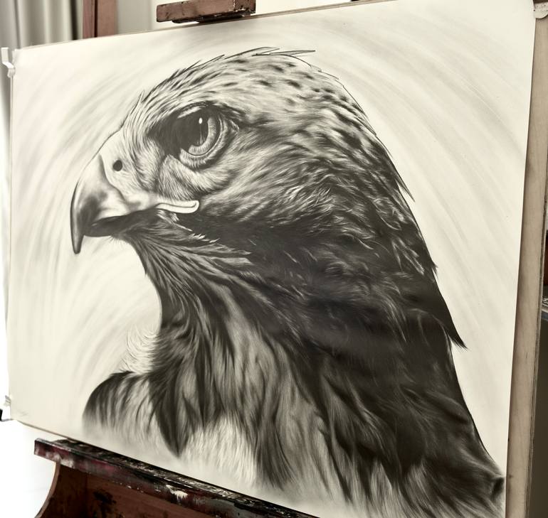 Original Realism Animal Drawing by Omar Shelleh