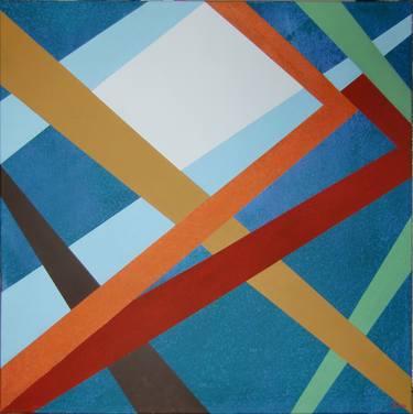 Original Abstract Geometric Paintings by Josef Jobst