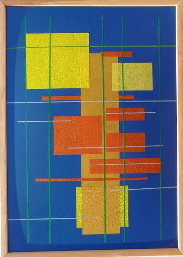 Original Abstract Geometric Paintings by Josef Jobst