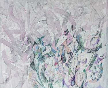 Original Abstract Expressionism Abstract Painting by Elena Birkenwald