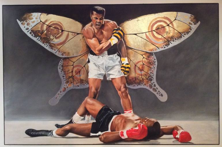 Float Like A Butterfly Sting Like A Bee Painting By Andy Harwood Saatchi Art
