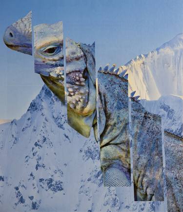 Original Surrealism Animal Collage by Silvio Severino