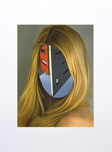 Original Dada Portrait Collage by Silvio Severino