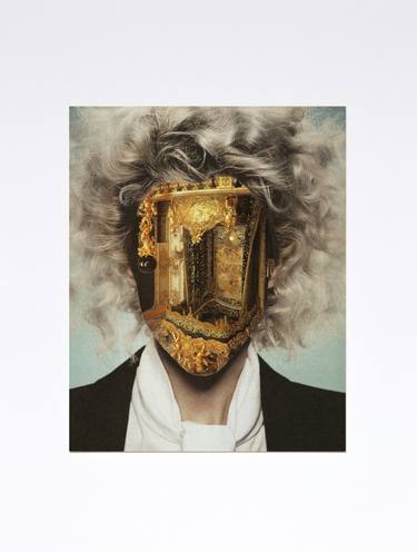 Print of Dada Portrait Collage by Silvio Severino