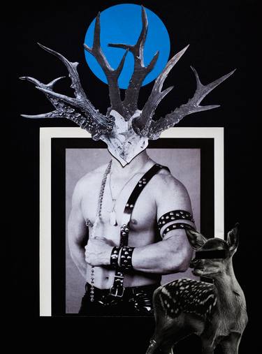 Original Dada Men Collage by Silvio Severino