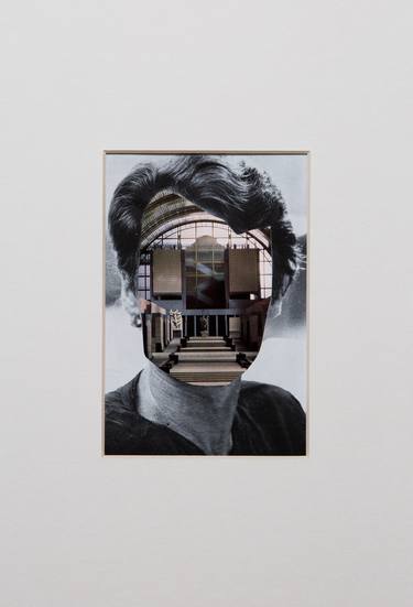 Original Dada Portrait Collage by Silvio Severino