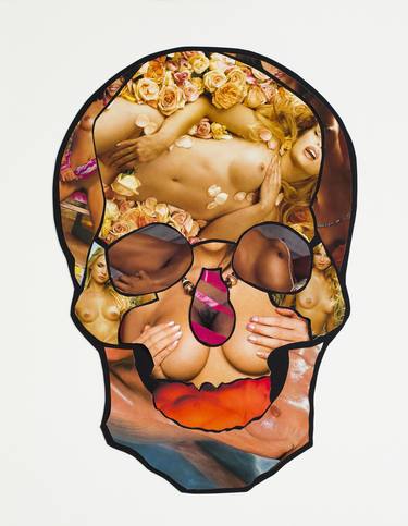 Original Cubism Erotic Collage by Silvio Severino