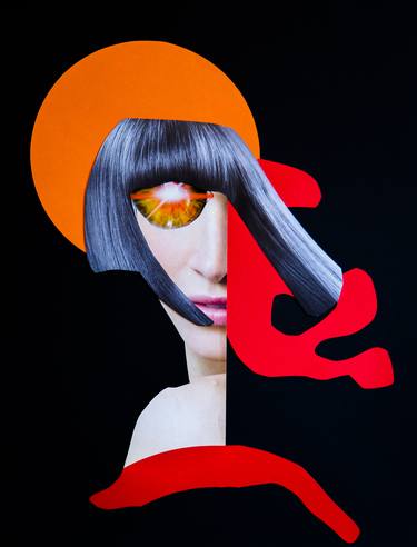 Original Abstract Fashion Collage by Silvio Severino