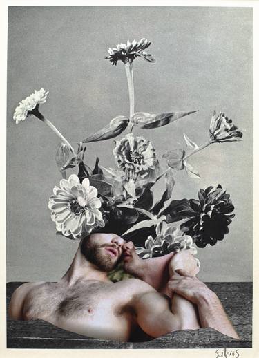 Original Dada Erotic Collage by Silvio Severino