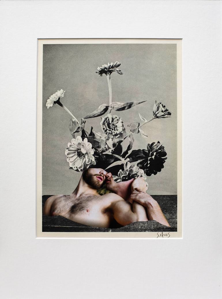 Original Dada Erotic Collage by Silvio Severino