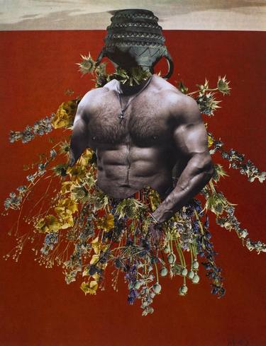 Original Abstract Body Collage by Silvio Severino