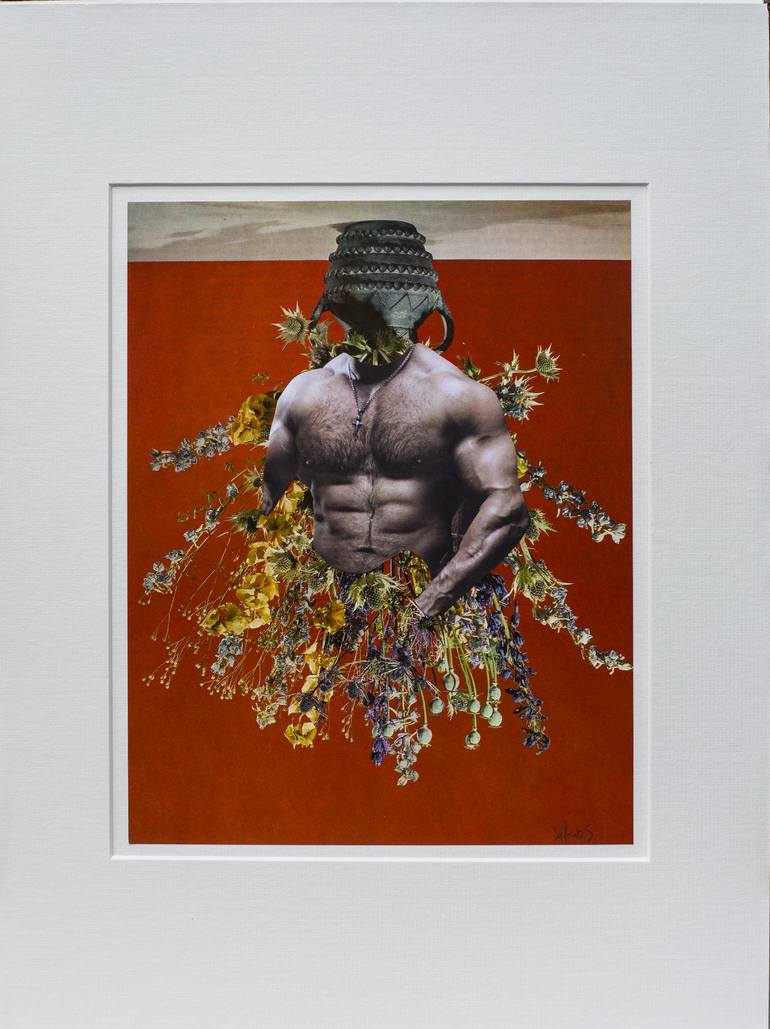 Original Abstract Body Collage by Silvio Severino