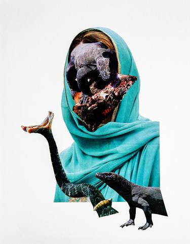The Reptilian Elite -Kate Were a Striking Turquoise Salwar Kameez and Scarf thumb