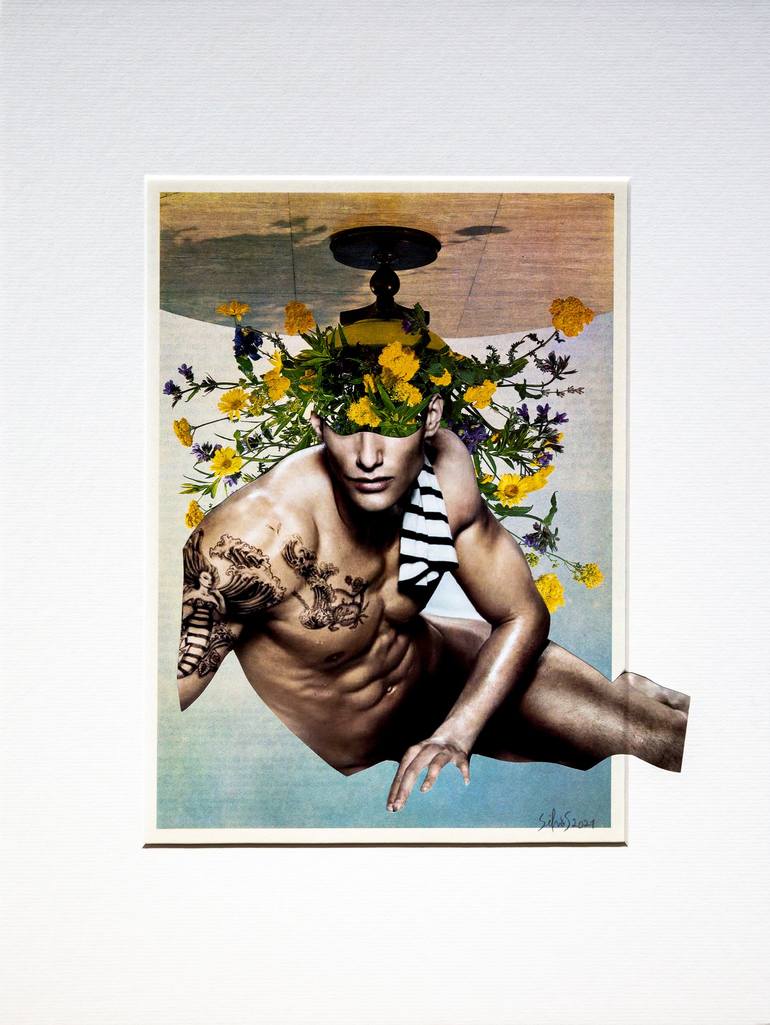 Original Surrealism Men Collage by Silvio Severino