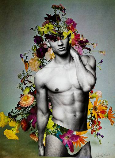 Original Erotic Collage by Silvio Severino