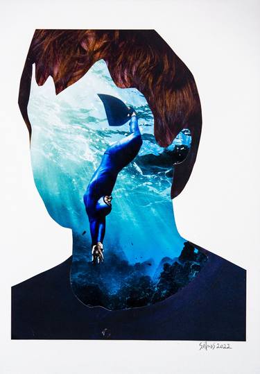 Print of Surrealism Portrait Collage by Silvio Severino