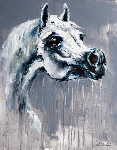 Original Horse Painting by Anna Ravliuc