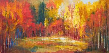 Original Abstract Landscape Paintings by Anna Ravliuc