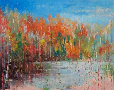 Original Abstract Landscape Paintings by Anna Ravliuc