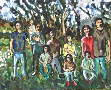 Print of Impressionism Family Paintings by Juan Gabriel Ruiz