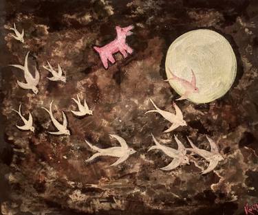Print of Surrealism Mortality Paintings by Juan Gabriel Ruiz