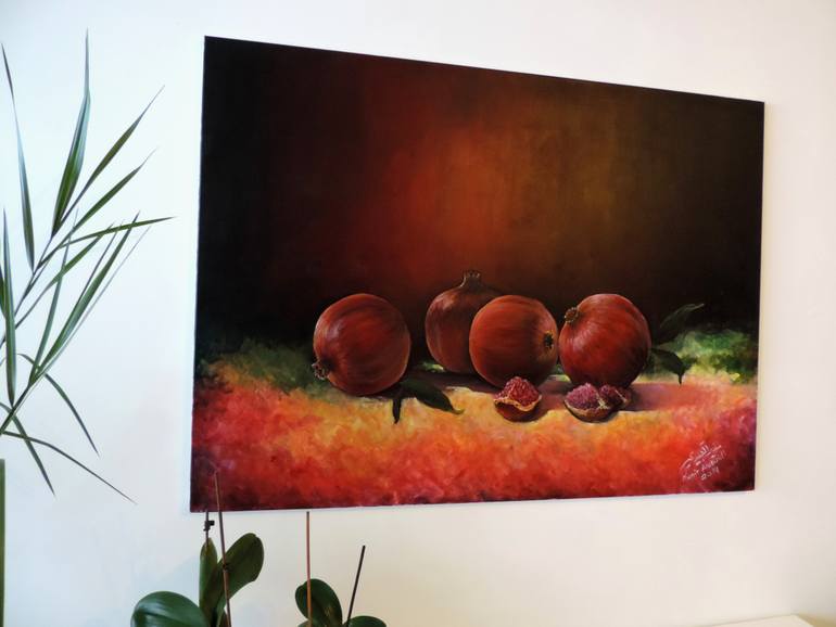 Original Realism Still Life Painting by Munir Alubaidi