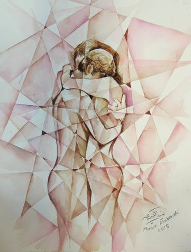 Print of Fine Art Love Paintings by Munir Alubaidi