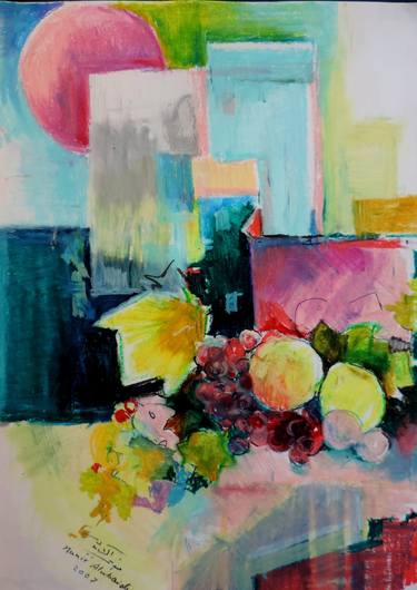 Original Fine Art Still Life Paintings by Munir Alubaidi