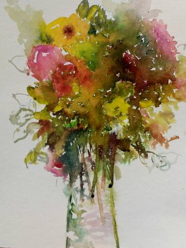 Original Botanic Paintings by Munir Alubaidi