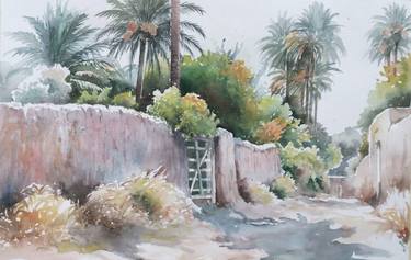 Print of Realism Landscape Paintings by Munir Alubaidi