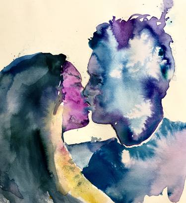 Original Modern Love Paintings by Munir Alubaidi