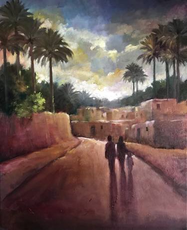 Original Impressionism Landscape Paintings by Munir Alubaidi