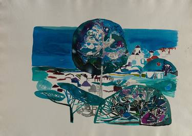 Print of Seascape Paintings by Sanja Crnjanski