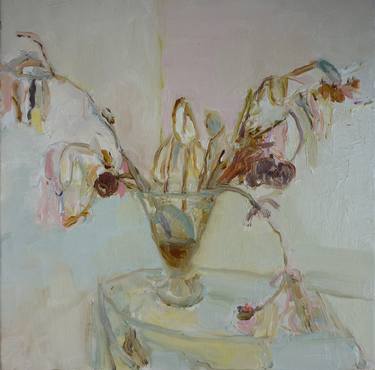 Original Expressionism Floral Paintings by Fiona Scheibl