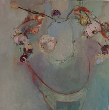 Original Fine Art Floral Paintings by Fiona Scheibl