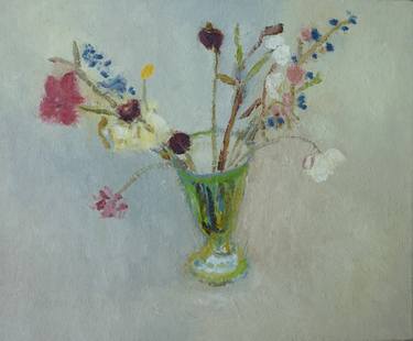 Original Fine Art Floral Paintings by Fiona Scheibl