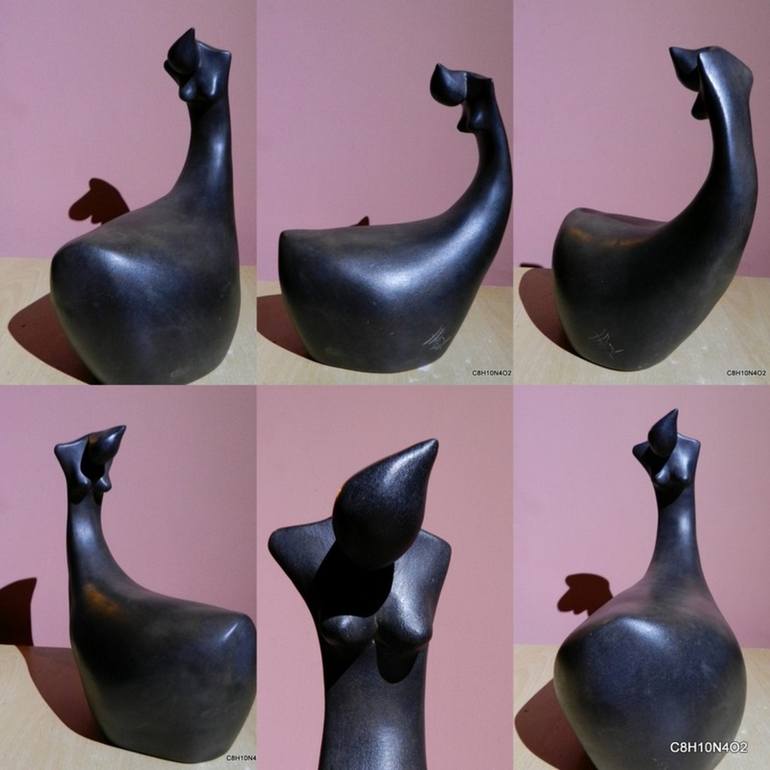 Original Figurative Erotic Sculpture by D Tzankova