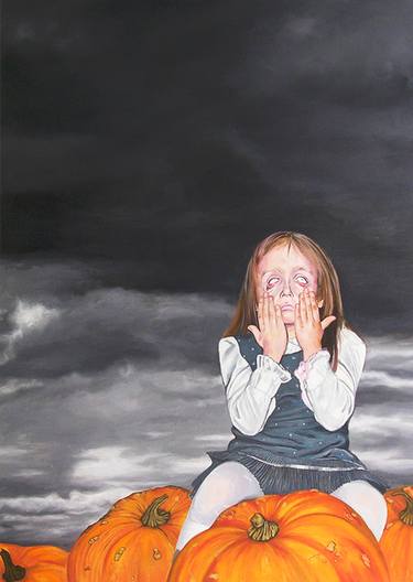 Print of Realism Children Paintings by Maciej Rauch