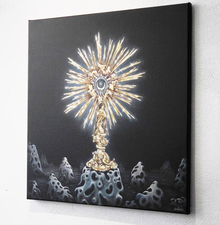 Original Realism Religion Painting by Maciej Rauch