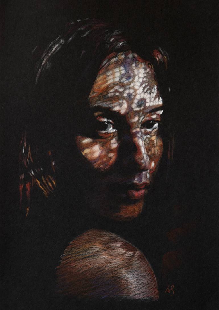 Original Figurative Light Drawings by Axel Saffran