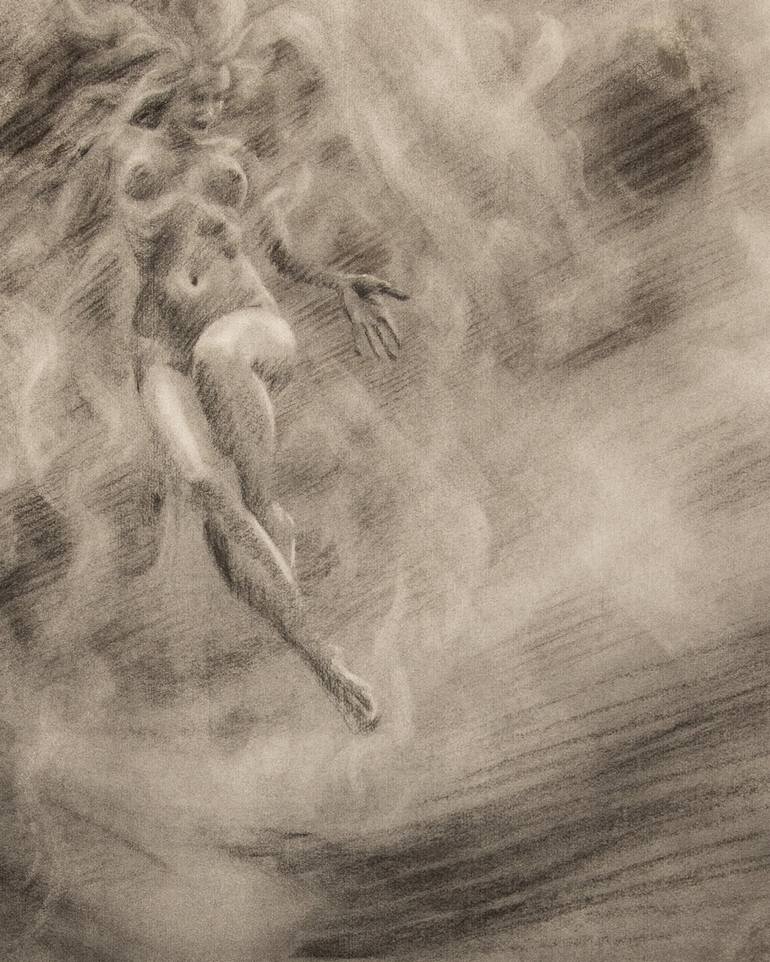 Original Figurative Fantasy Drawing by Axel Saffran