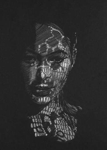 Original Black & White Light Drawings by Axel Saffran