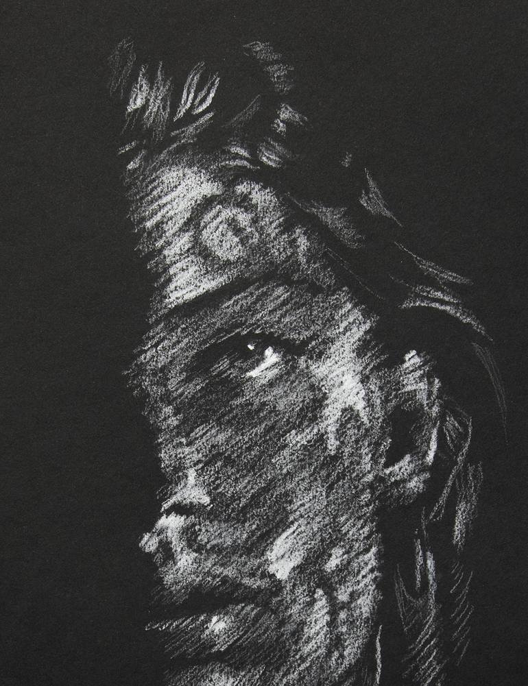 Original Black & White People Drawing by Axel Saffran